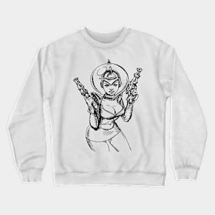 Space Girl Crewneck Sweatshirt